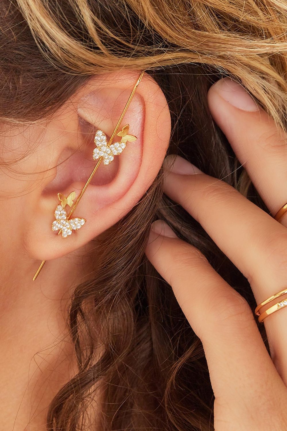 Papillons de chenille d'oreille Cuivré h5Image2